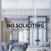 No Soliciting Decal